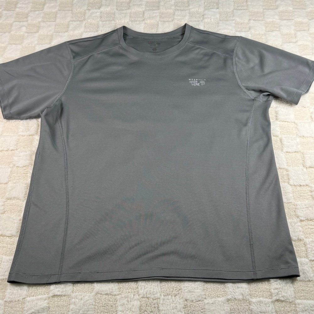 Mountain Hardwear Mens Gray Short‎ Sleeve Athletic T Shirt Top